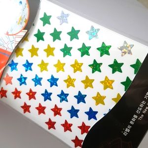 2/20$ 504 pcs 7 Sheets Stickers 10x10 mm Star Stickers